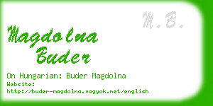 magdolna buder business card